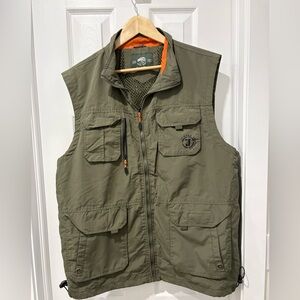 Men's Olive Utility Vest with Chest Pockets - Unbranded L/XL